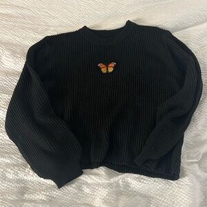 Women’s butterfly crop sweater